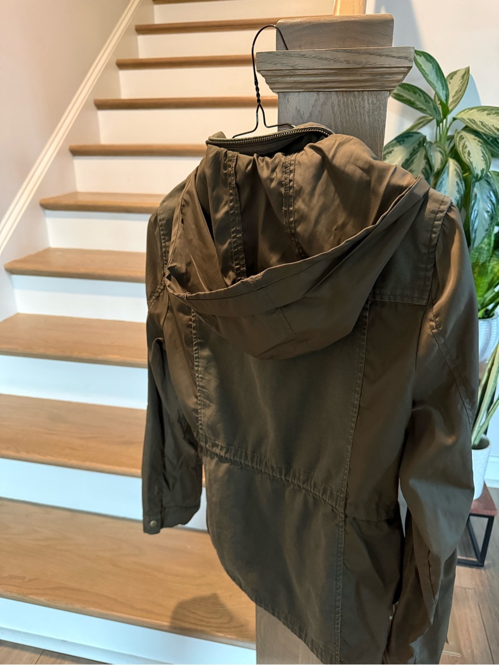 American Rag Olive Utility Drawstring Jacket - Picture 4 of 5